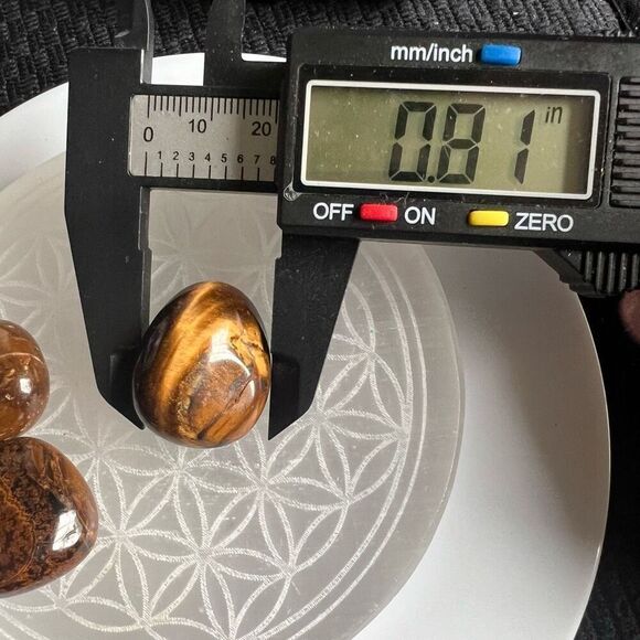 Tiger Eye Crystals Tumbled‎ Stones Set of Three (#3) - Picture 9 of 14